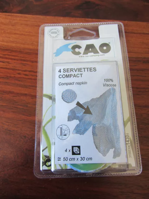 Pack De 4 Serviettes Compactes  --  Cao