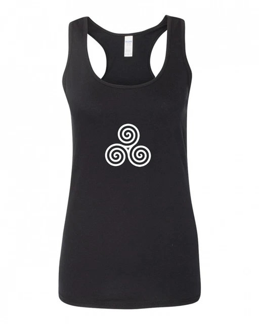 Triple Spiral Celtic  Women's Racerback Tank Top