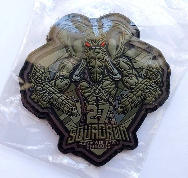 英国空軍　27 SQUADRON CHINOOKSパッチ 英国空軍 27 SQUADRON CHINOOKSパッチ 英国空軍 27 SQUADRON