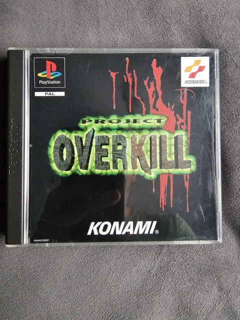 PROJECT OVERKILL - Konami Complete UK PAL Version - Very Rare Sony PS1 ...