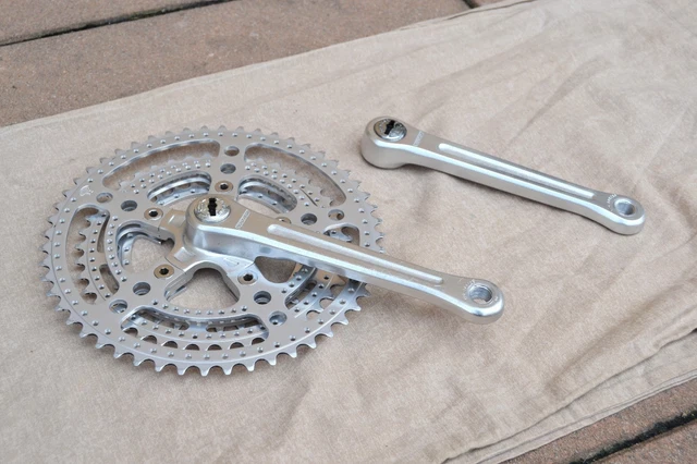 Pédalier Stronglight touring sport 52x42 170 14x1.25 vélo ancien