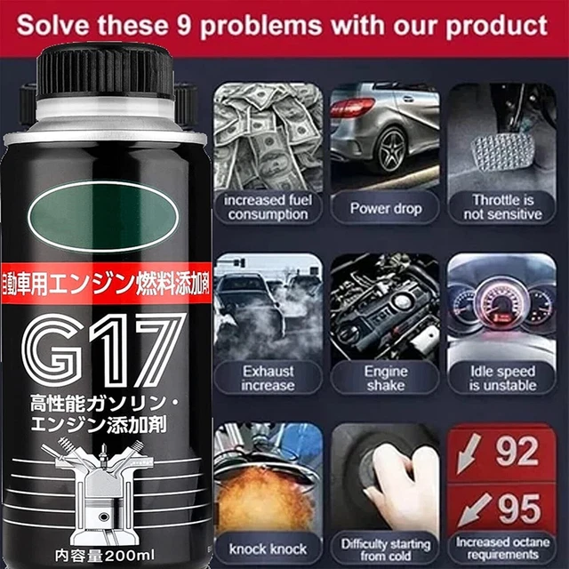 G17 Fuel Cleaner 200ml System Injector Tank Engine Car Efficient Burn