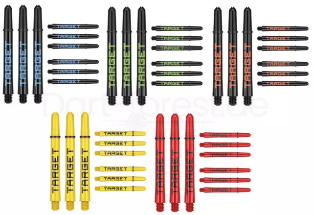Target Pro Grip TAG set da 3 9 pezzi antifreccette molti colori albero freccette