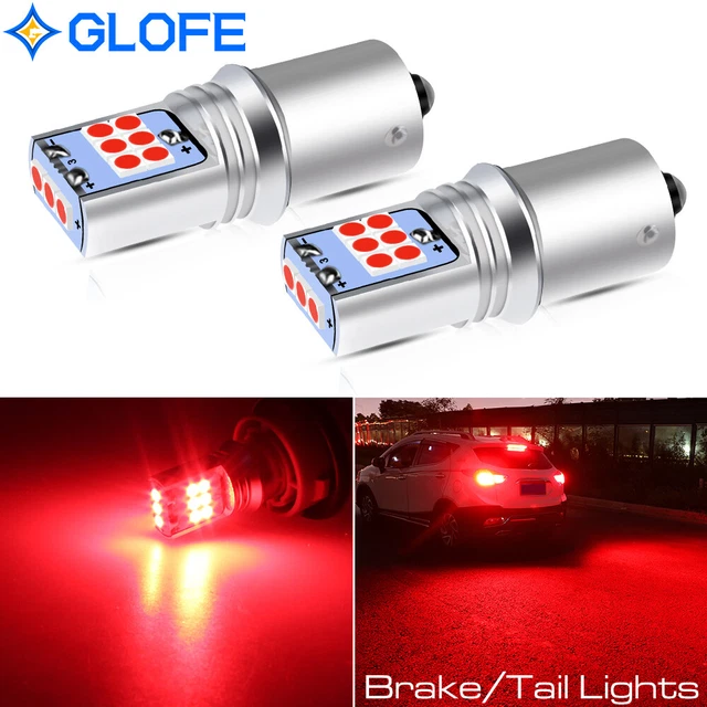 1156 5007 7506 BA15S LED Tail Brake Stop Light Rear Turn Signal Pure Red Bulbs