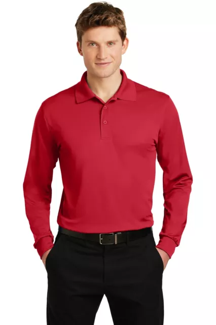 ST657 Sport-Tek Long Sleeve Micropique Sport-Wick Polo