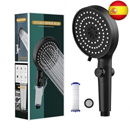 SONRU Alcachofa de Ducha de Ahorro de Agua, Filtrada Cabezal Ducha de Mano con