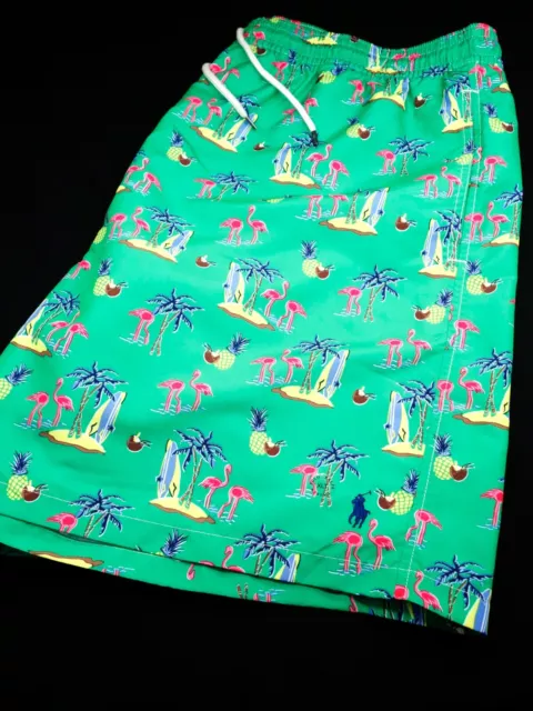 Polo Ralph Lauren Swim Shorts Trunks 4Xlt Tall 4X Palm Beach Pineapple Pony Surf