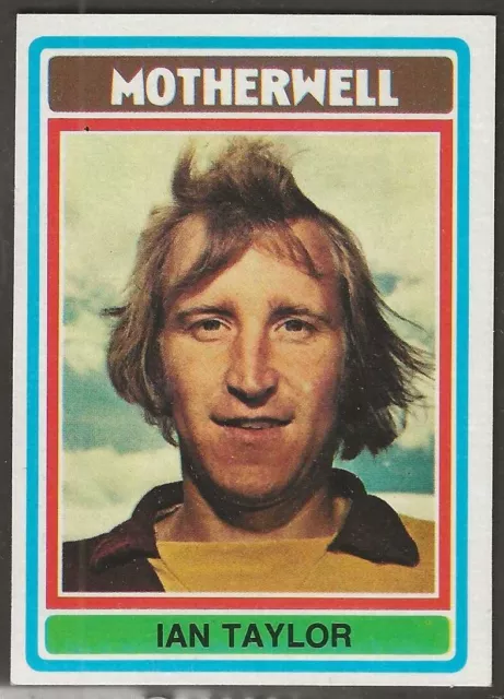 Topps-Football (Scottish Red Back 1976)-#095- Motherwell - Ian Taylor