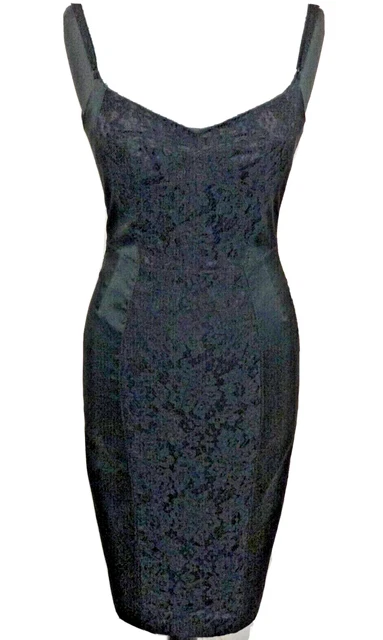 Dolce and Gabbana D&G black bustier lace panel corset dress IT44 UK12 US8 EU38 Dolce and Gabbana D&G black bustier lace panel corset dress IT44 UK12 US8 EU38