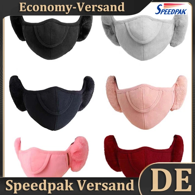 Paraorecchini Maschera Calda, 2 in 1 Inverno Antivento Protezione Orecchi Scalda Maschera Cotone