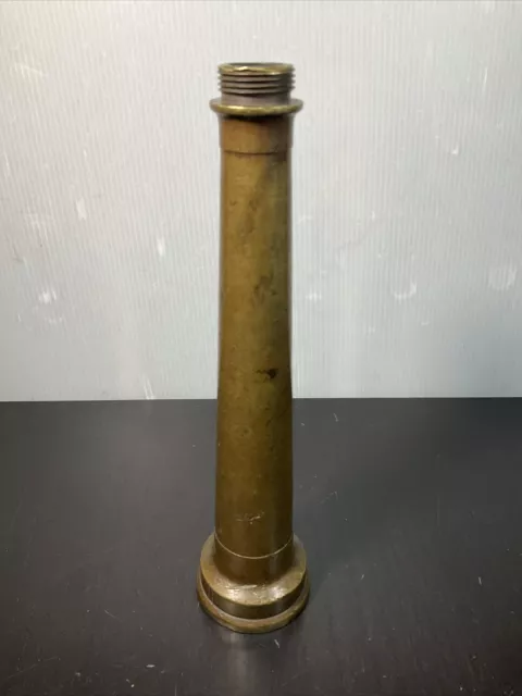 Vintage Brass 10.25” Fireman Hose House Fire Hose Nozzle