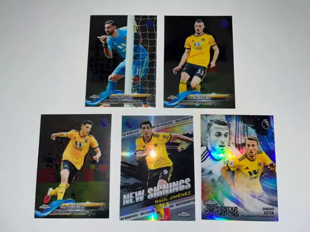 2018-19 Topps Chrome Premier League Wolves Wolverhampton