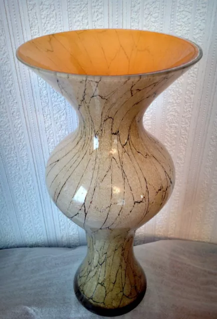 Edle Glasvase Design Vase Blumenvase Dekovase Handarbeit!!!