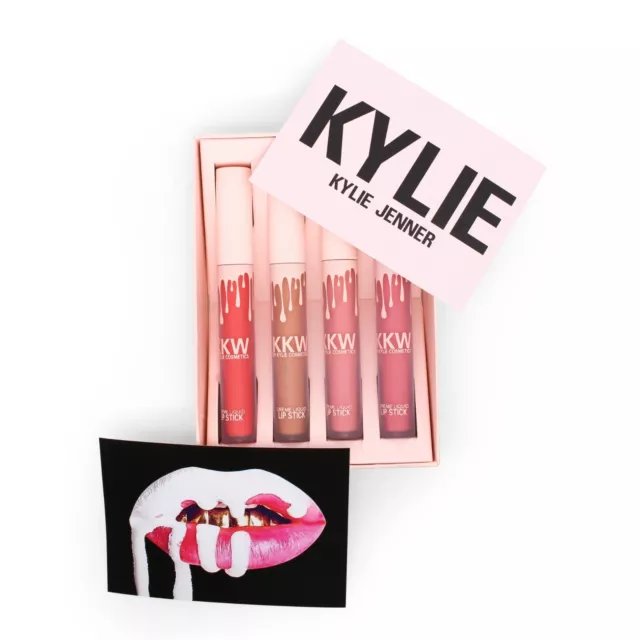 Kylie Jenner, Matte Liquid Lipstick 4 Pcs Set, KKW Beauty, Women's Makeup Gifts