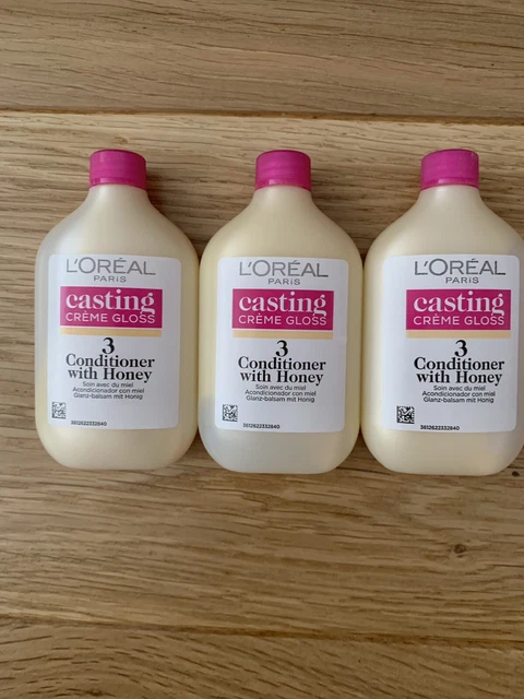 LOREAL CASTING CREME gloss conditioner with Honey. 3 X60ml £12.50 ...