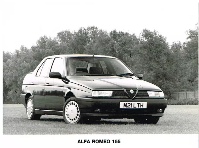 ALFA ROMEO 155 SALOON 1994 FACTORY PRESS PHOTO (BLACK & WHITE : 203 x 150mm)