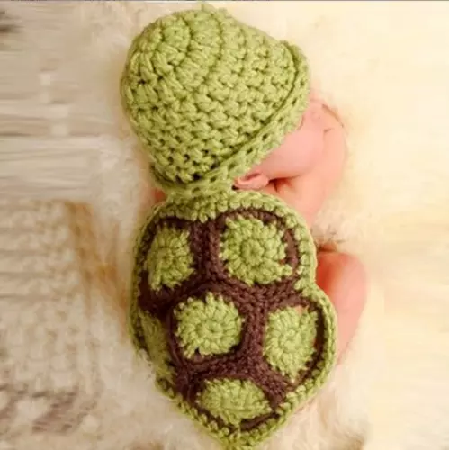Newborn Baby Crochet Knit Costume Photo Photography Prop Girls Boys Outfits W