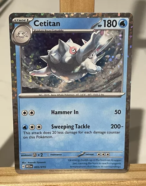 Pokemon Card - Cetitan- 005/015 - McDonalds 2023 Promo Holo Pack Fresh