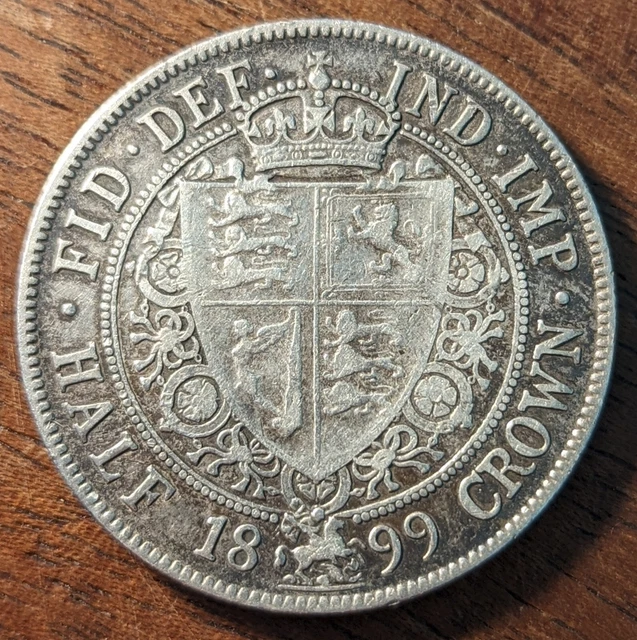United Kingdom 2/6 Half-Crown 1899 Silver (.925) Coin - Victoria