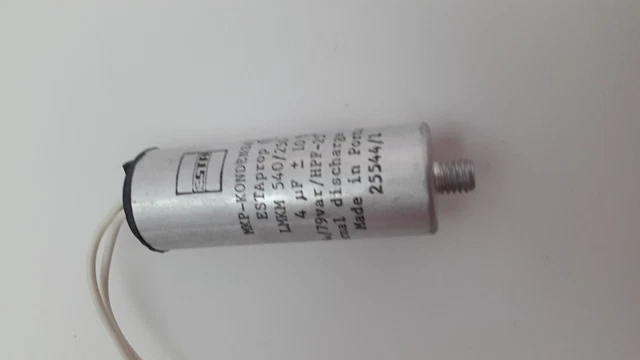 Condensateur De Démarrage 12µF 250V AC - Référence R0014 - Marque ESTA - Pour Moteurs électriques, Compresseurs