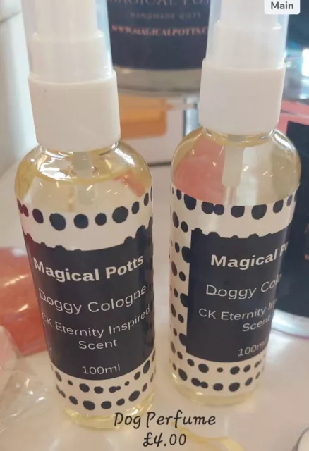 100ml Magical Potts Dog Spray Cologne - Grooming Spray - Deodorant Pet Perfume