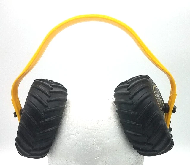 MONSTER JAM TRUCK Tire Kids Ear Muffs Headphones Noise Reduction Yellow