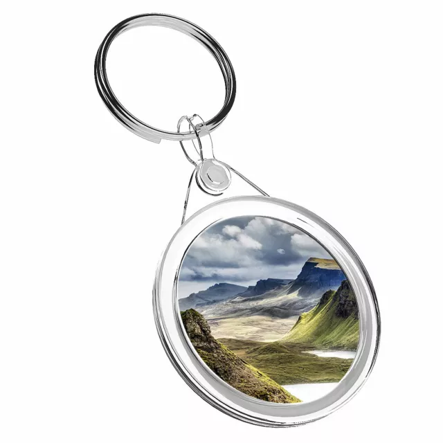 1 X Scotland Highland Mountains - Keyring IR02 Mum Dad Birthday Gift #16385