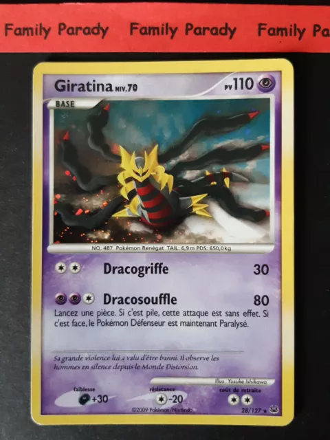 2009 POKEMON Card GIRATINA 27/127 PLATINUM- RARE Nonholo - NM/MINT