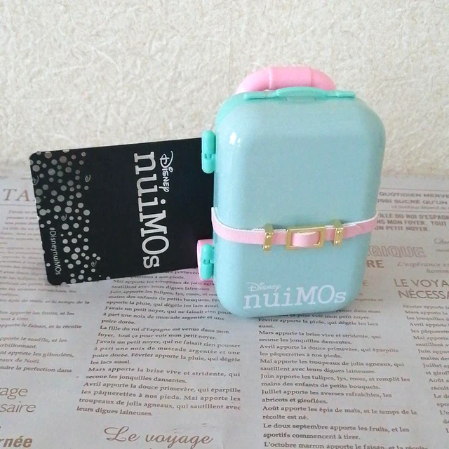 Tokyo Disney Store nuiMOs Plush Toy Doll Suitcase Mint Green Pink from Japan NEW