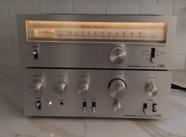 Pioneer SA-6500 II (amp.) ¡Bellezas vintage y Pioneer TX-6500 II (sintonizador)!