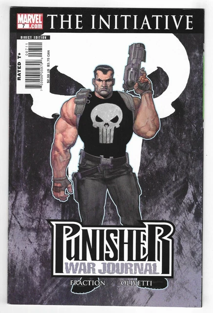 PUNISHER WAR JOURNAL #7 MARVEL COMIC BOOK LOT Variant cover Captain America 2007