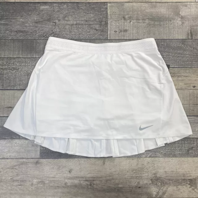 Nike Skirt Womens Golf Flex Woven 14.5” Pleated Skort 2In1 884883-100 Size L