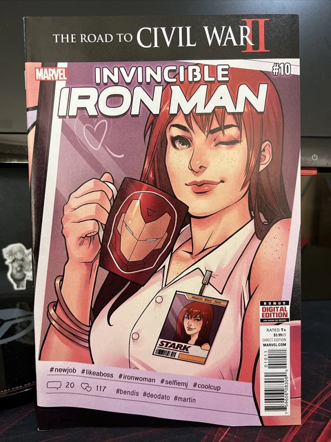 Invincible Iron Man #10 2016 (2nd appearance of Riri Williams Ironheart)