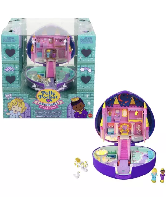 2021 Polly Pocket Keepsake Collection Starlight Castle Compact