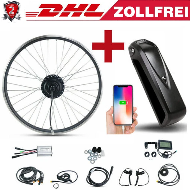 E Bike Umbausatz Vorderrad Mit Akku E-BIKE UMBAUSATZ MIT Akku 48V 26" 28" 700C Vorderrad/Hinterrad