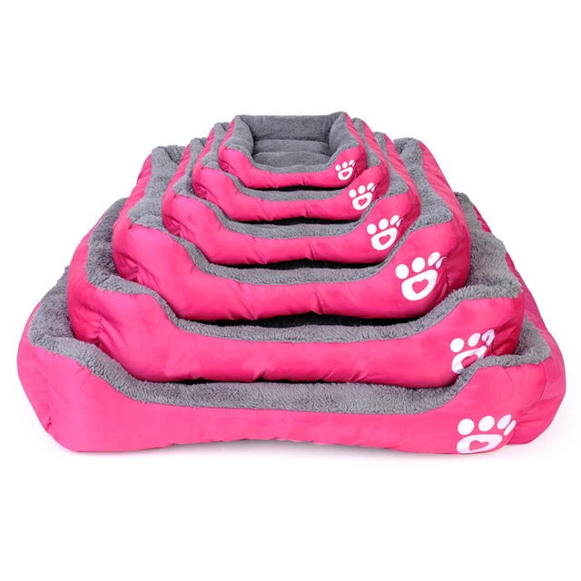 Pet Dog Cat Bed Soft Warm Kennel Mat Pad Blanket Puppy Cushion Washable 6 Sizes 10