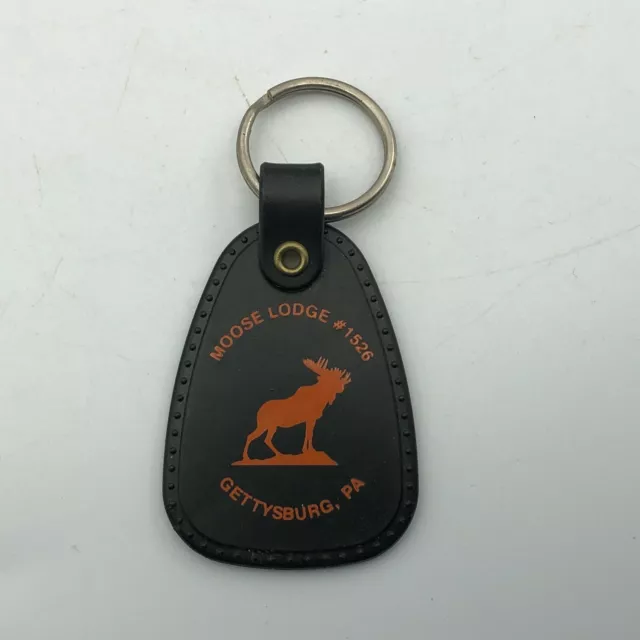 Moose Lodge Keyring Fob Keychain No. 1526 Gettysburg PA 75th Anniversary 2001