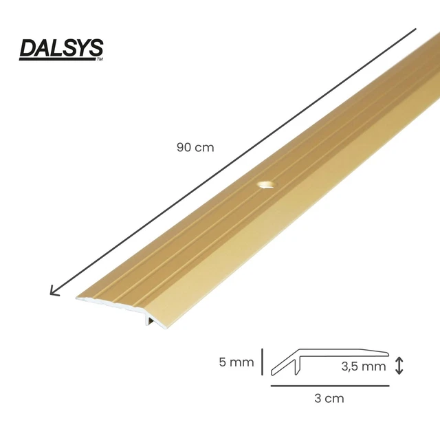 Soglia Porta Adesiva Profilo Di Transizione Autoadesivo Per Pavimenti - 5cm X 2m, Vinile Morbido - Per Laminato, Piastrelle, Parquet (Rovere Grigio) Parquet Laminato Incastro - Foto 8