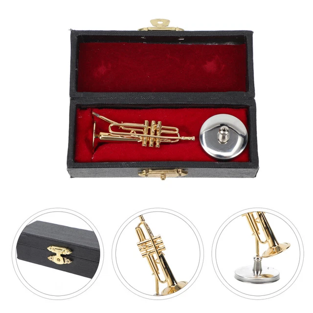 Odoria Trompette Miniature 1/12 Instrument de Musique Accessoire Maison de Poupée
