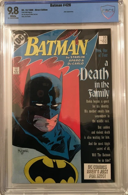 Batman # 426  Dc Comics 1988   Cbcs 9.8 White Pages  Beautiful Comic!!  (Cgc)