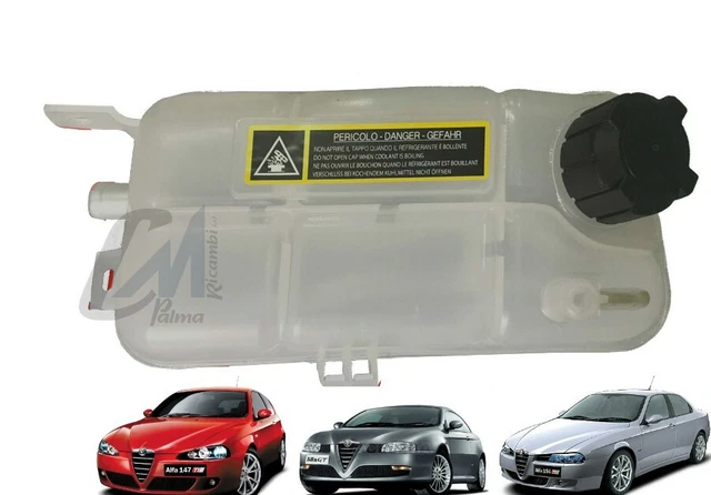 Fastner Tappo Vaschetta Radiatore Acqua Alfa Romeo 145 (1996-2001), 146 (1996-2001), 147 (2001-2010), 156 (1997-2006), GT (2003-2010) 46764668 46826676 51783661 - 3