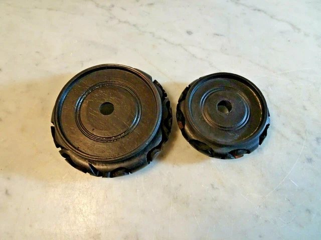 Carved Solid Wood Stands Figurine Lamps - Hole in Center - Choose Size Free Ship