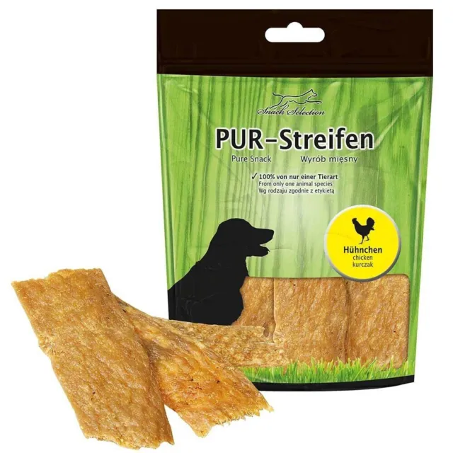 Greenhound PUR-Streifen Hühnchen 100g Hunde Snack Leckerli 100% Fleisch