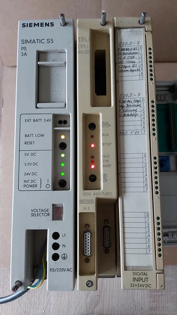 SIEMENS 6ES5 943-7UB21 Simatic S5 CPU Module 943B