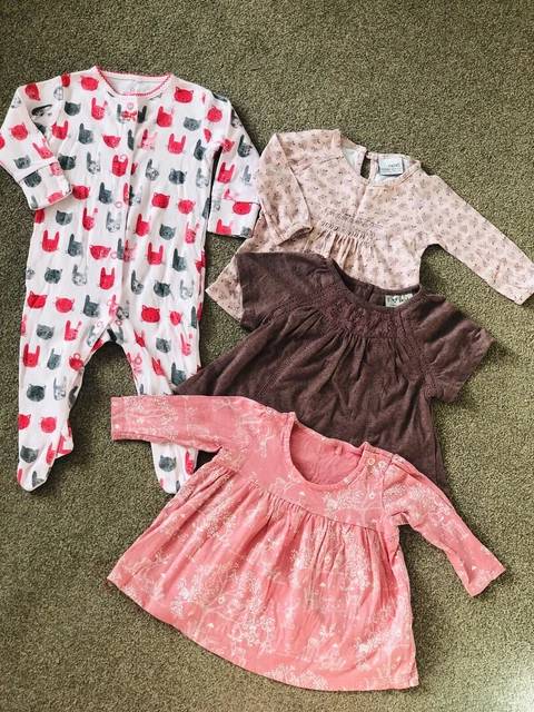 Next Baby Girls Sleepsuit Tops T-short Size3-6 Months Bundle Clothes