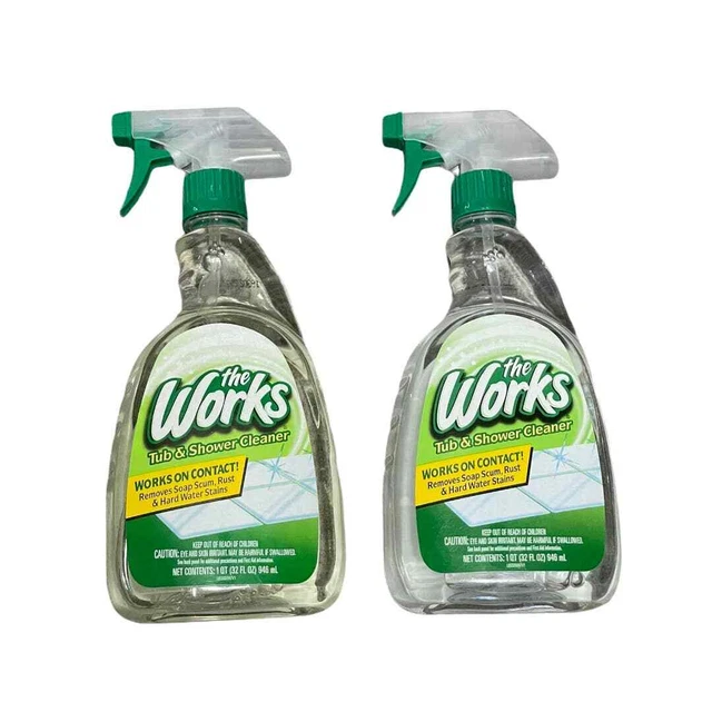 LOT OF 2 The Works 32 oz Tub and Shower Cleaner 28.00 PicClick