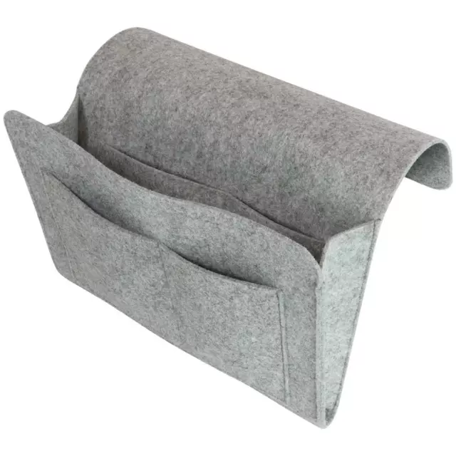 Felt Side Hanging Bed Storage Pocket Sofa Bedside Organiser Caddy Organizer Grey