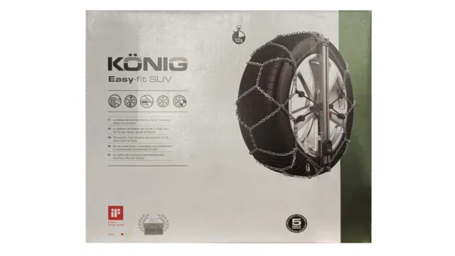 KÖNIG Easy-fit SUV 247 Snow Chains 1-Stopp-System Rim Protection Traction Aid