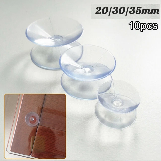 Tasses d'aspiration double face en PVC transparent pour suspendre photos et pann