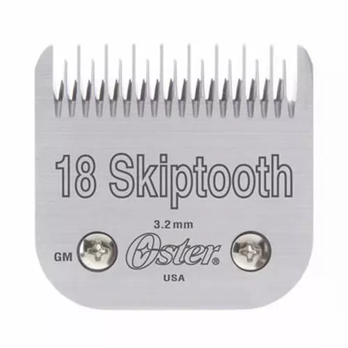 Oster Detachable Clipper Blade Size 18 Skiptooth Fits Classic 76/Model 10/Octane